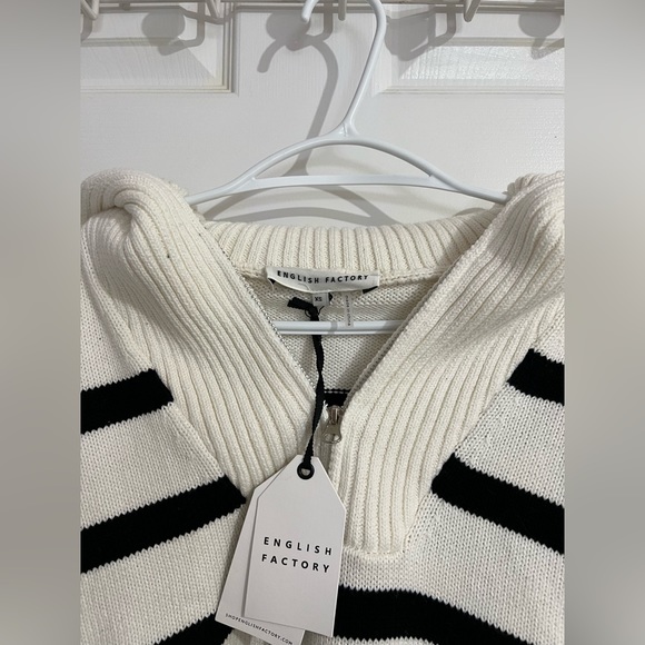 Cotton Striped Knit Pullover Sweater - Picture 3 of 6